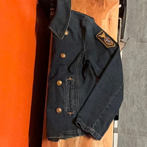 Lauren Jeans Co soft denim military style jacket - Picture 2 of 9